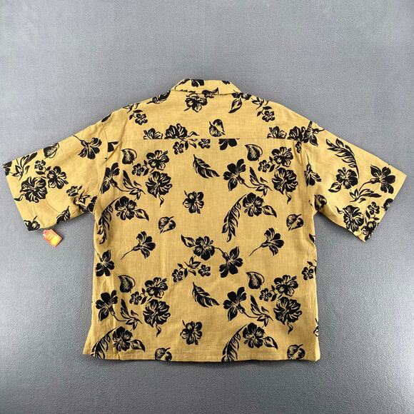 Vtg NOS 80s 90s Two Potato Resort Wear Button Down Shirt + Shorts Set S Floral - Picture 3 of 12